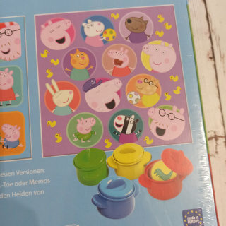 Peppa Pig Wer ist Da? 2w1 Kto tam? z niemieckim tytułem - UNIWERSALNA - NOWA