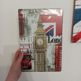 Tabliczka LONDON BIG BEN 20x30cm metalowa