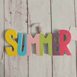 Drewniany napis SUMMER