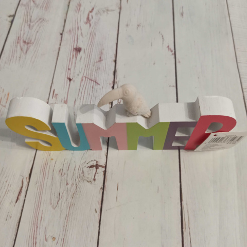 Drewniany napis SUMMER Drewniany napis SUMMER