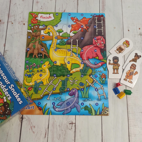 DINOSAUR SNAKES AND LADDERS Orchard Toys DINOSAUR SNAKES AND LADDERS Orchard Toys