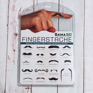 Zestaw Wąsów Fingerstache Tattoos