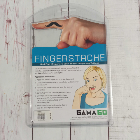 Zestaw Wąsów Fingerstache Tattoos