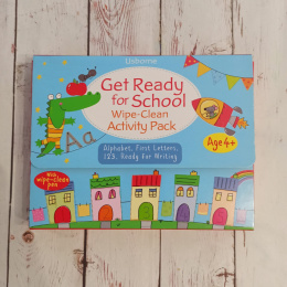 Get Ready for School - Wipe and Clean Activity Pack Zestaw 4 książek