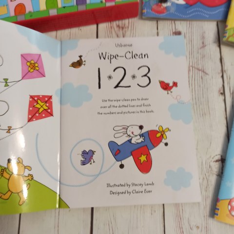 Get Ready for School - Wipe and Clean Activity Pack Zestaw 4 książek