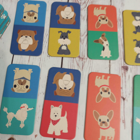 Dog Dominoes domino z pieskami Dog Dominoes domino z pieskami