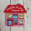 Hello Kitty Playhouse z pomieszczeniami w domu