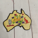 Plakietka Australia Mapa