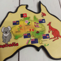Plakietka Australia Mapa