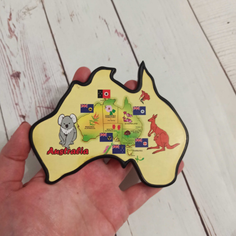 Plakietka Australia Mapa Plakietka Australia Mapa