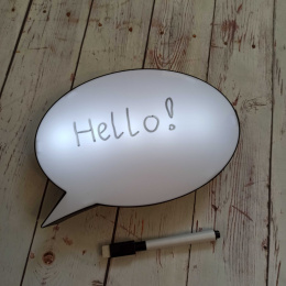 Podświetlana tablica chmurka do dialogów
