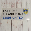 Tabliczka angielskiego klubu piłkarskiego Leeds United