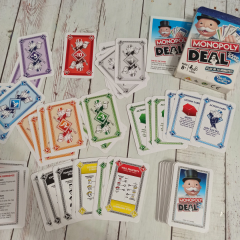 Monopoly Deal po angielsku KARTY NOWE, W FOLII