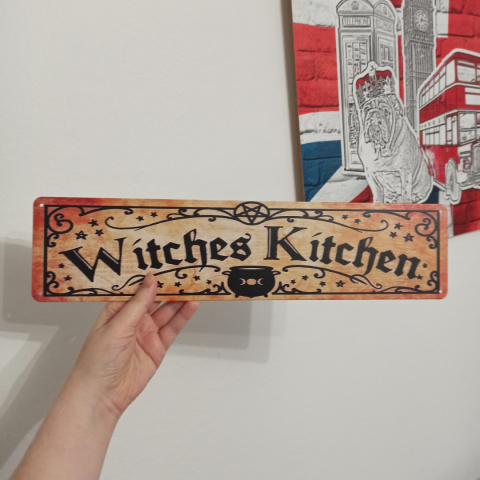 Tabliczka Witches Kitchen 20x30cm metalowa