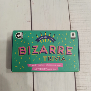 Bizzare Trivia multiple-choice quiz cards