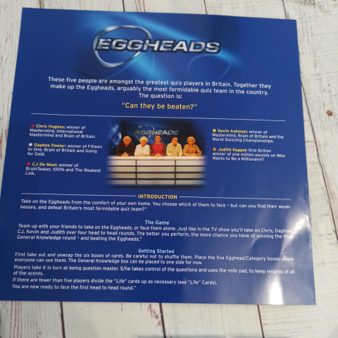 EGGHEADS board GAME