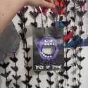 Potworek torba z mocnego papieru - Hungry Monster fioletowy