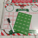 Elf Reward Chart - suchościeralny kalendarz adwentowy, naklejki, marker