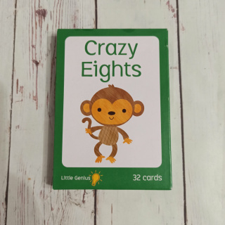 Crazy Eights - duże karty W ŚRODKU NOWA