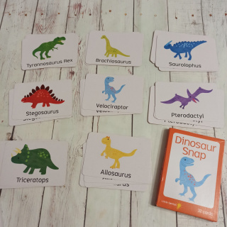 Dinosaur Snap - duże karty W ŚRODKU NOWA