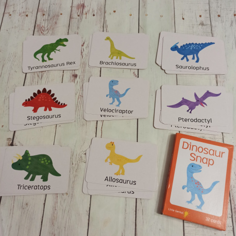 Dinosaur Snap - duże karty W ŚRODKU NOWA