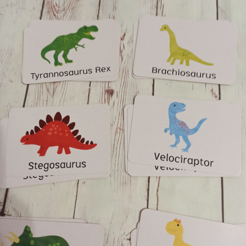 Dinosaur Snap - duże karty W ŚRODKU NOWA