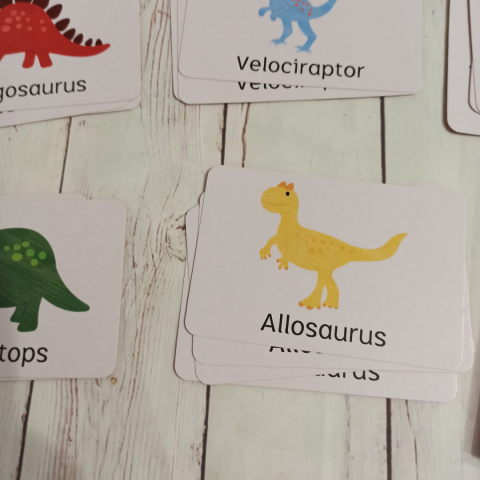 Dinosaur Snap - duże karty W ŚRODKU NOWA