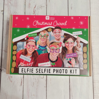 ELFIE SELFIE PHOTO KIT - 30 sztuk: okulary, tabliczki i akcesoria na gumkach