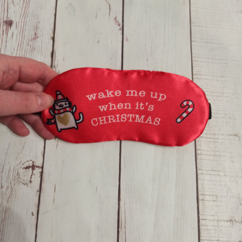 Opaska na oczy Świąteczna Wake me up when it's Christmas