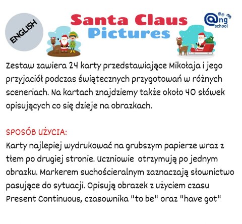 Zestaw 15 - Santa Claus Pictures wersja angielska PDF