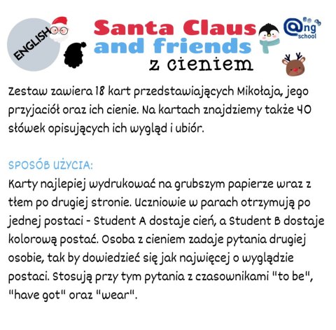 Zestaw 14 - Santa Claus and friends wersja angielska PDF