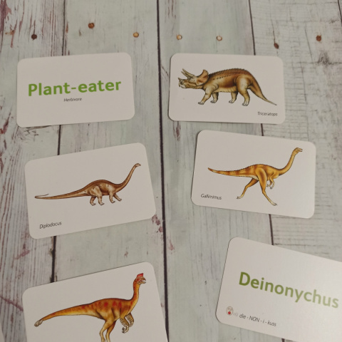 Dinosaur Snap - DINOZAURY, NAZWY, SZKIELETY ORAZ CO JEDZĄ