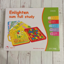 Enlighten Sum full study - walizka z planszami i kafelkami do liczenia