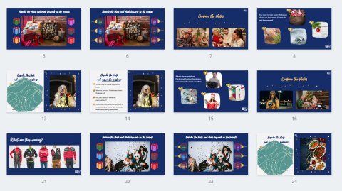 CHRISTMAS PHOTOS - Speaking Ideas - prezentacja dla liceum w pliku PDF i online