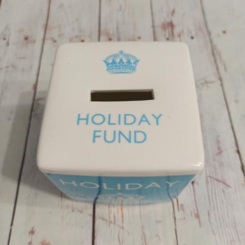 HOLIDAY FUND z koroną - duża skarbonka