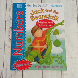 Jack and the Beanstalk - książeczka do nauki liczenia z suchościeralnymi stronami