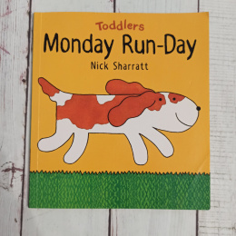 Monday Run-Day - książeczk do nauki nazw dni tygodnia po angielsku