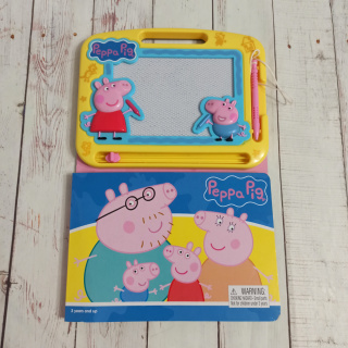 Peppa Pig Znikopis tablica magnetyczna + książka po angielsku