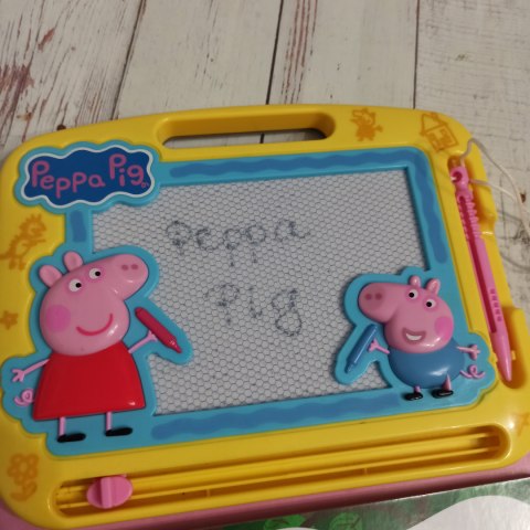 Peppa Pig Znikopis tablica magnetyczna + książka po angielsku