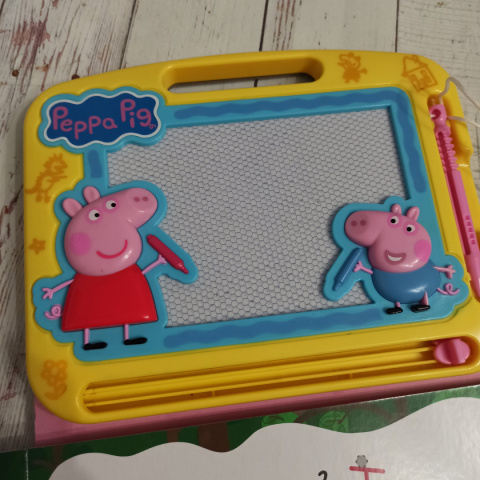 Peppa Pig Znikopis tablica magnetyczna + książka po angielsku