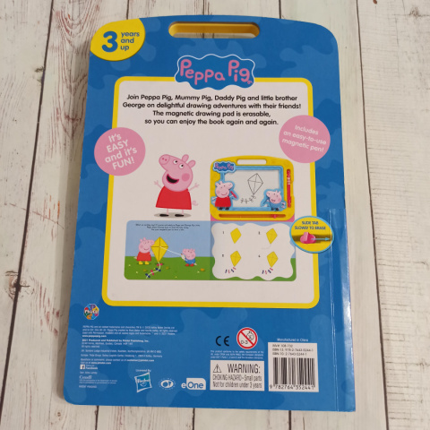 Peppa Pig Znikopis tablica magnetyczna + książka po angielsku