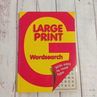 LARGE PRINT WORDSEARCH - wykreślanka z kategoriami słów