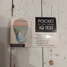 POCKET IQ TEST - zbiór zadań słownych, obrazkowych i liczbowych po angielsku