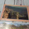 Dwustronna fotografia/mata Grand Canyon + roślinność i zwierzęta (pomarańczowe obramowanie)