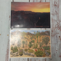 Dwustronna fotografia/mata Grand Canyon + roślinność i zwierzęta