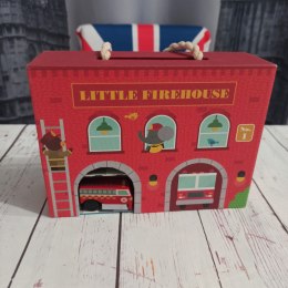 Little Fire House Zestaw Z Drogą Straż Pożarna