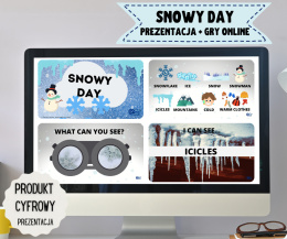 SNOWY DAY - prezentacja + gry interaktywne