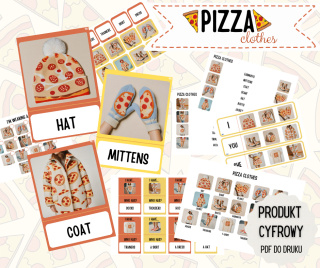 Pizza Clothes - zestaw do druku + karty pracy PDF + gry online