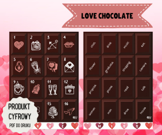 LOVE CHOCOLATE na Walentynkowy Speaking - plik PDF