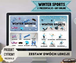 WINTER SPORTS - dwie prezentacje + interaktywne gry PDF/online